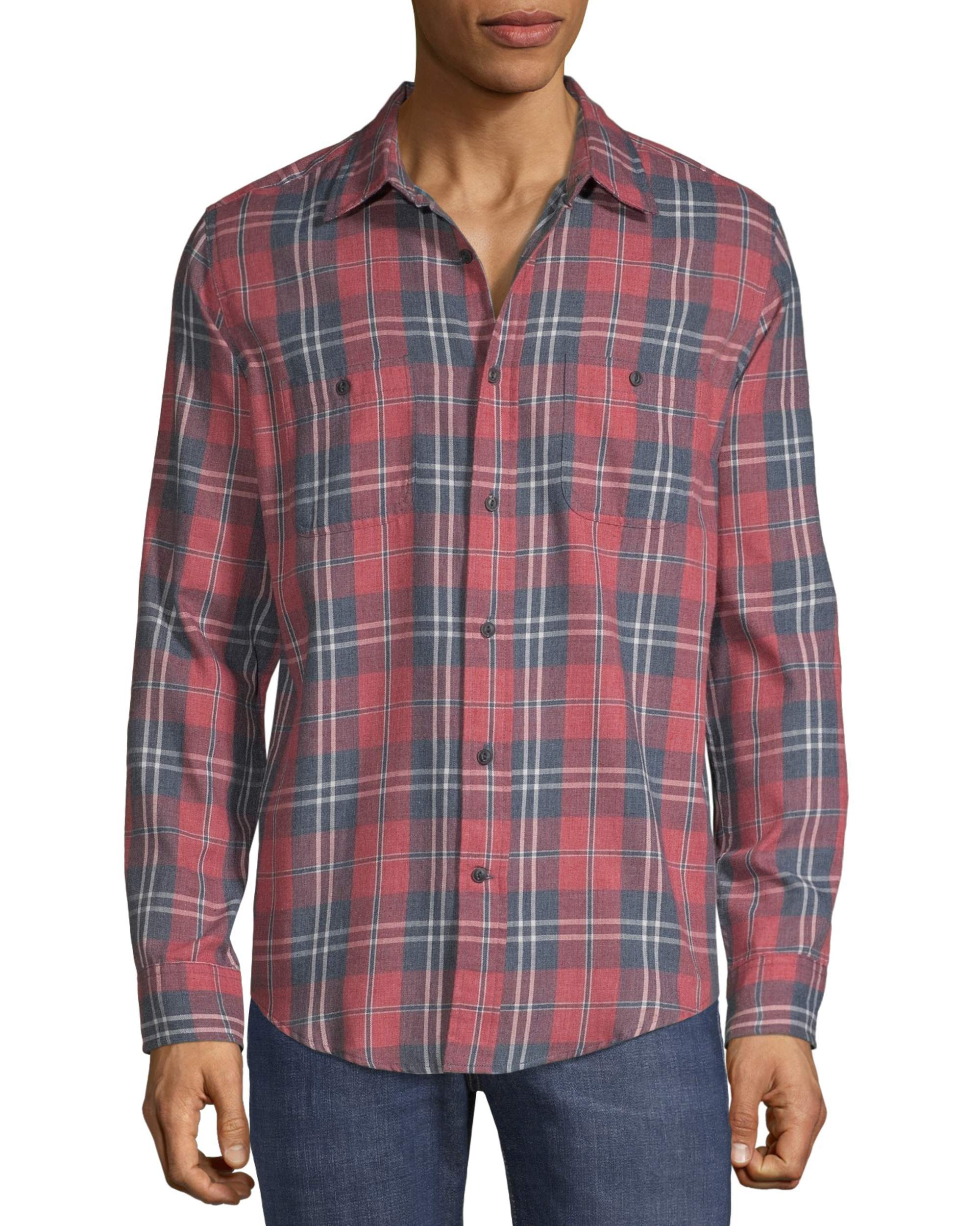9 Seriously Soft Flannel Shirt Men's Small Plaid MSRP $40 NWT Apt